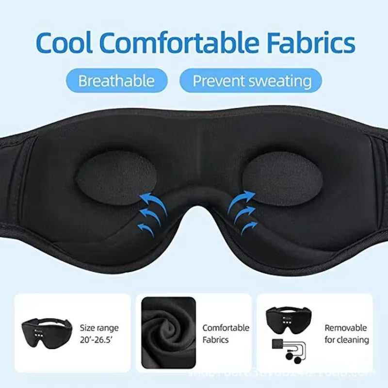 SnoozeSound™ Sleep Mask with Bluetooth Headphones for Ultimate Relaxation